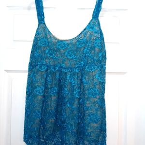 New York & Co. Turquoise top L